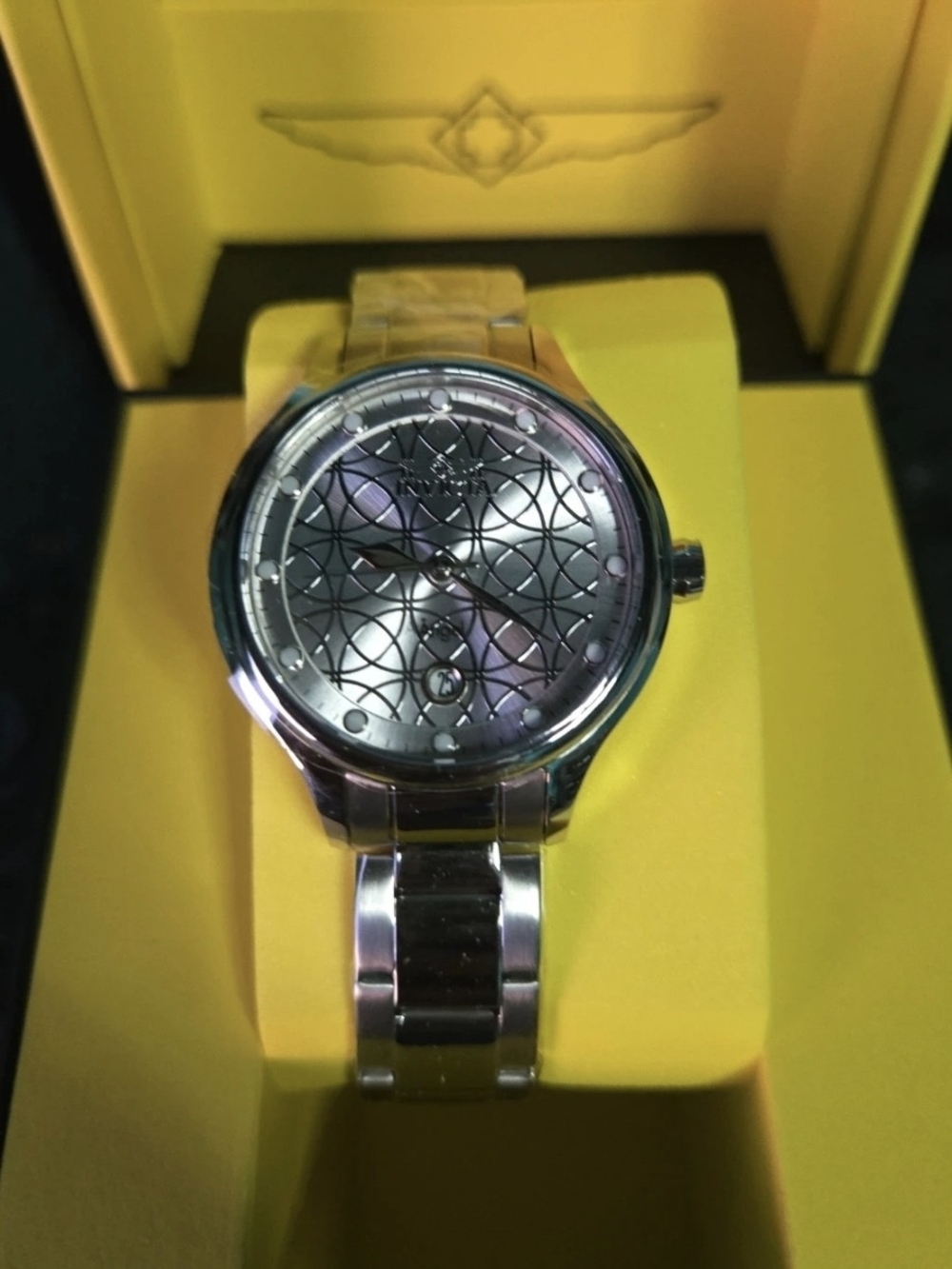 27437 Invicta Angel Vervestone Silver Dial Bracelet Womens Watch 38mm